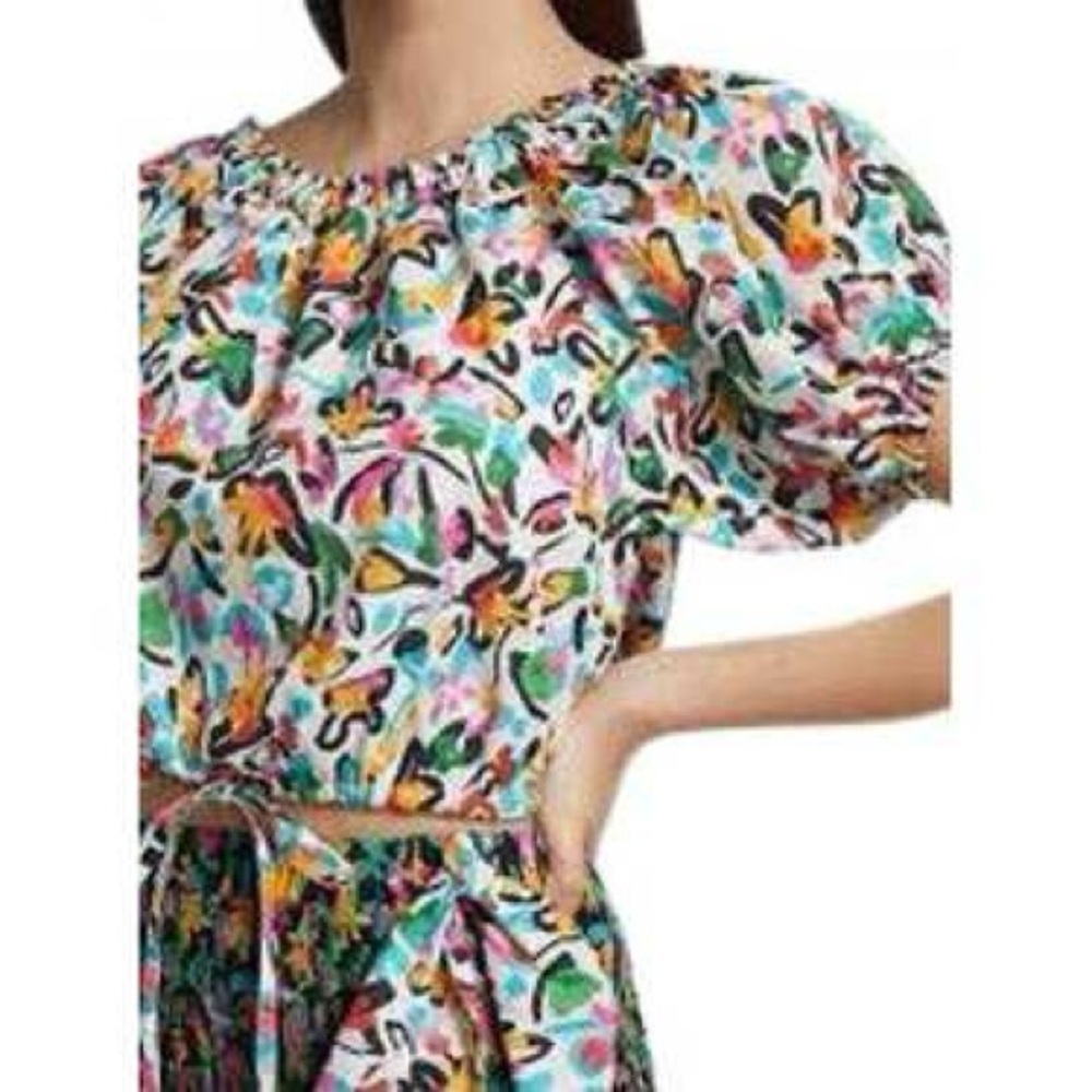 NWT Tanya Taylor Carmen Floral Crop Top